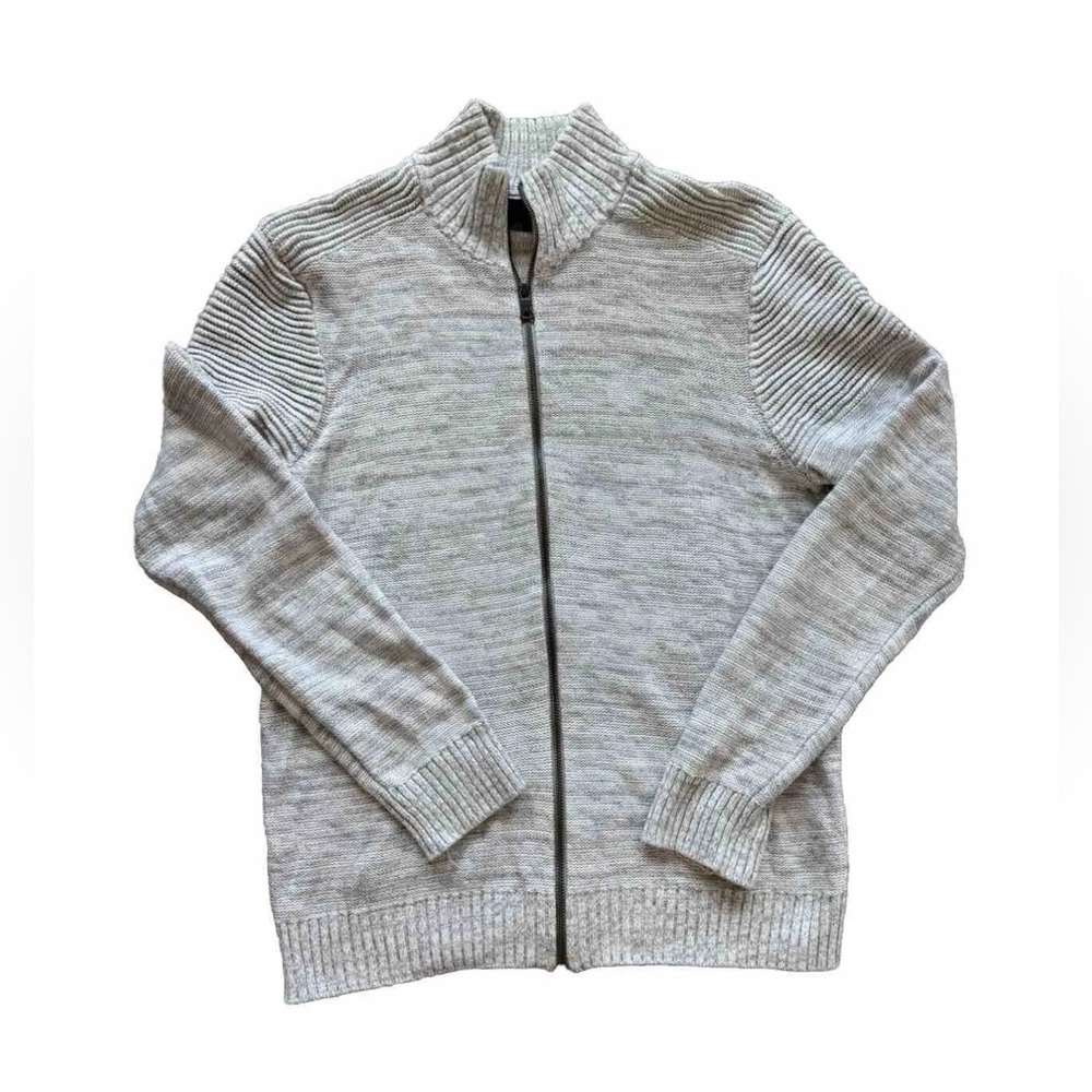 INC International Concepts Men’s Gray Full-Zip Cardigan Sweater Size M